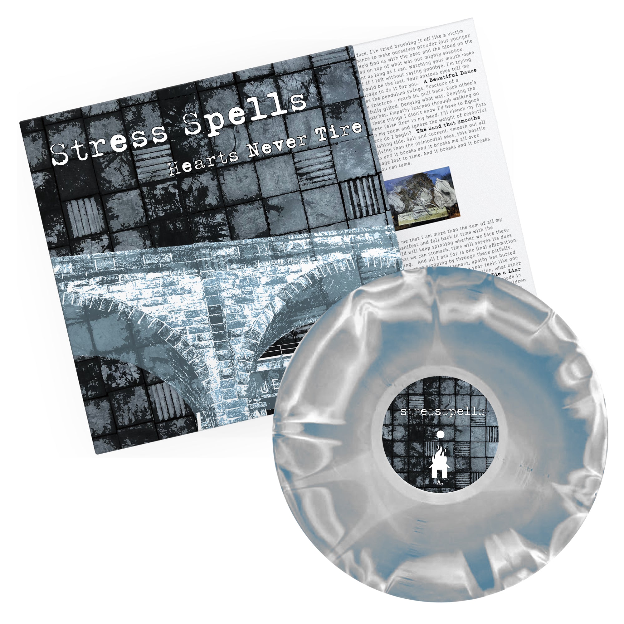 STRESS SPELLS "HEARTS NEVER TIRE"